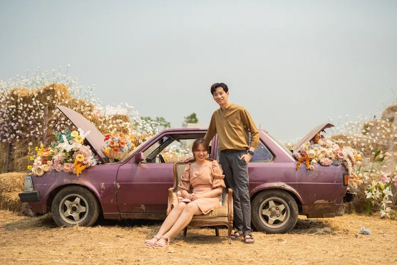 รถเก่ากับดอกไม้ — พรีเวดดิ้งแบบมีคอนเซ็ปต์
